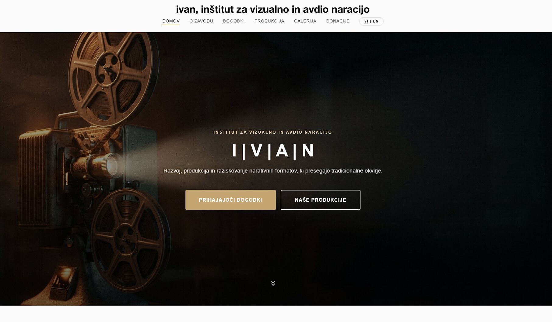 IVAN spletna stran